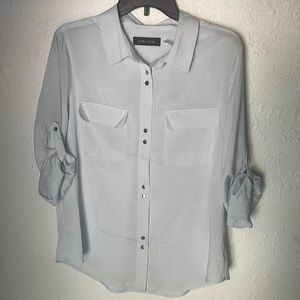 Baby blue button down